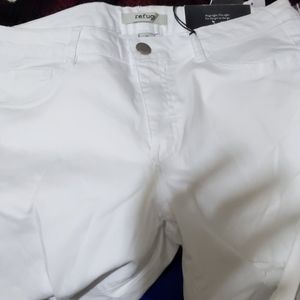 White stretchy jeans